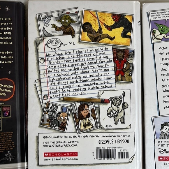 Star Wars Jedi Academy and Origami Yoda Books - Picture 3 of 5